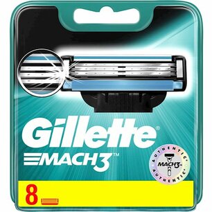 Gillette Mach3 scheermesjes 8 Stuks Gillette Mach3 scheermesjes 8 Stuks