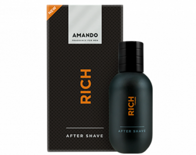 Amando Aftershave Rich 50ml Nieuwe Verpakking Amando Aftershave Rich 50ml Nieuwe Verpakking