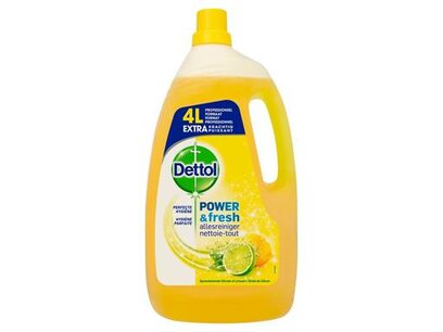 Dettol Power & Fresh Citroen & Limoen Allesreiniger 4000 ml Dettol Power & Fresh Citroen & Limoen Allesreiniger 4000 ml