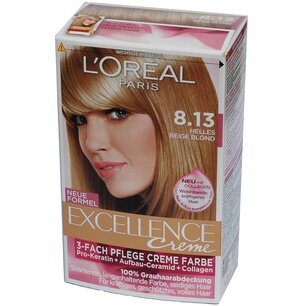 L'Oréal Excellence Creme Haarverf 813 Helles Beige Blond L'Oréal Excellence Creme Haarverf 813 Helles Beige Blond