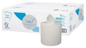 Handdoek op rol Center Pull Dubbele Laag 410083 6 Rollen Handdoek op rol Center Pull Dubbele Laag 410083 6 Rollen