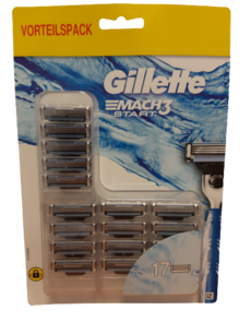 Gillette Mach3 Scheermesjes 17 Stuks Gillette Mach3 Scheermesjes 17 Stuks