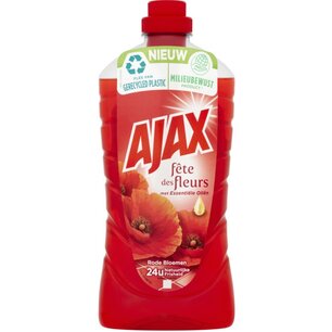 Ajax Allesreiniger Fête des fleurs Rode Bloemen 1000ml Ajax Allesreiniger Fête des fleurs Rode Bloemen 1000ml