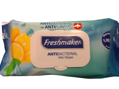 Antibacteriële Doekjes 120 Stuks Citroen en Mint Freshmaker Antibacteriële Doekjes 120 Stuks Citroen en Mint Freshmaker