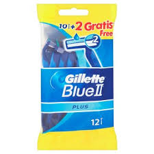 Gillette Blue II Wegwerpscheermesjes - 10 + 2 gratis Gillette Blue II Wegwerpscheermesjes - 10 + 2 gratis