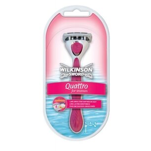 Wilkinson Quattro For Women Scheersysteem + 1 mesjes Wilkinson Quattro For Women Scheersysteem + 1 mesjes