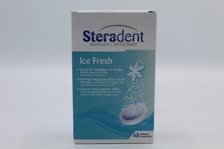 Steradent Reinigingstabletten Ice Fresh 48 Stuks Steradent Reinigingstabletten Ice Fresh 48 Stuks