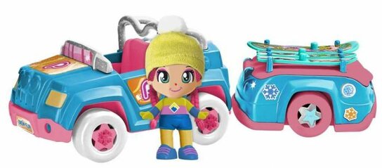Pinypon Auto met wintersportuitrusting Pinypon Auto met wintersportuitrusting