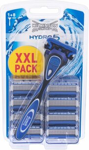 Wilkinson Sword Hydro 5 Scheersysteem + 9 Mesjes Wilkinson Sword Hydro 5 Scheersysteem + 9 Mesjes