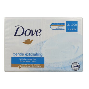 Dove Beauty Cream Bar Gentle Exfoliating 2x100 gram Dove Beauty Cream Bar Gentle Exfoliating 2x100 gram