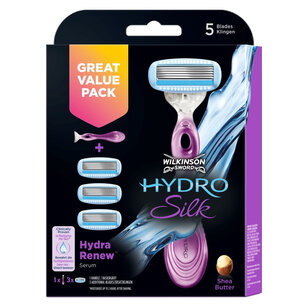 Wilkinson Sword Hydro Silk 3 Scheermesjes en Scheerhouder Wilkinson Sword Hydro Silk 3 Scheermesjes en Scheerhouder