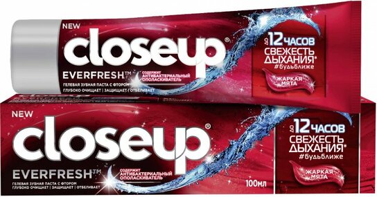 Closeup Tandpasta Everfresh Hot Mint 100ml Closeup Tandpasta Everfresh Hot Mint 100ml