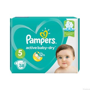 Pampers Active Baby Dry Luiers Maat 5 - 38 Stuks Pampers Active Baby Dry Luiers Maat 5 - 38 Stuks