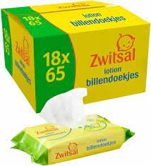 Zwitsal Billendoekjes Lotion 18 X 65 = 1170 Stuks Zwitsal Billendoekjes Lotion 18 X 65 = 1170 Stuks