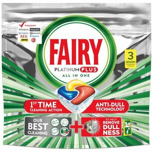 Fairy/Dreft Vaatwastabs Platinum Plus All in One Citroen 20 x 3 Stuks Fairy/Dreft Vaatwastabs Platinum Plus All in One Citroen 20 x 3 Stuks