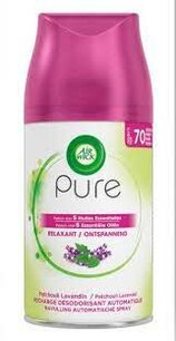 AirWick Aerosol Pure Luchtverfrisser Ontspannend Patchouli Lavendel 250ml AirWick Aerosol Pure Luchtverfrisser Ontspannend Patchouli Lavendel 250ml