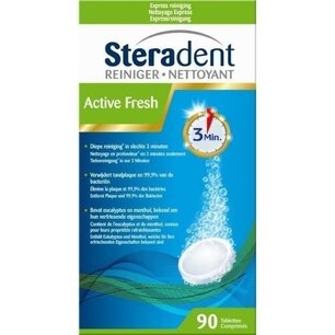 Steradent Active Fresh Kunstgebit Reiniging 90 tabs Steradent Active Fresh Kunstgebit Reiniging 90 tabs