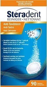 Steradent Anti-Tandsteen Kunstgebit Reiniging 90 tabs Steradent Anti-Tandsteen Kunstgebit Reiniging 90 tabs