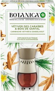 Airwick Botanica Elektrische Geurverspreider Caribische Vetiver & Sandelhout 19ml Airwick Botanica Elektrische Geurverspreider Caribische Vetiver & Sandelhout 19ml