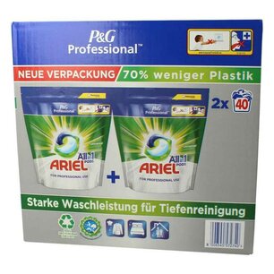 Ariel All in 1 Pods Professional Regular 2x40 Stuks Ariel All in 1 Pods Professional Regular 2x40 Stuks