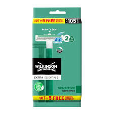 Wilkinson Sword Sensitive Extra 2 Wegwerpmesjes 15 Stuks Wilkinson Sword Sensitive Extra 2 Wegwerpmesjes 15 Stuks