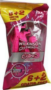 Wilkinson Sword Extra 3 Beauty Wegwerpmesjes 12 Stuks Wilkinson Sword Extra 3 Beauty Wegwerpmesjes 12 Stuks