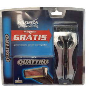 Wilkinson Quattro Scheersysteem met 5 Mesjes Wilkinson Quattro Scheersysteem met 5 Mesjes