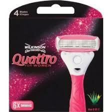 Wilkinson Quattro for Women Scheermesjes 6 Stuks Wilkinson Quattro for Women Scheermesjes 6 Stuks