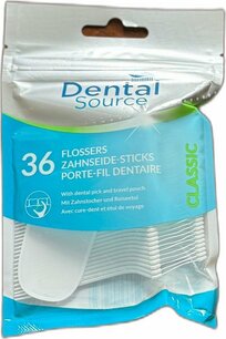 Dental Source Floss Stick met Tandenstoker 36 Stuks met Reisetui Dental Source Floss Stick met Tandenstoker 36 Stuks met Reisetui