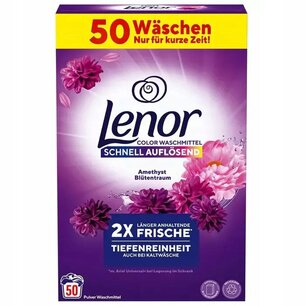 Lenor Waspoeder Color Amethist & Bloemen Boeket 50 Wasbeurten Lenor Waspoeder Color Amethist & Bloemen Boeket 50 Wasbeurten