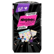 Pampers Ninjamas Meisjes 8-12 Jaar 9 Stuks Pyjama Pants Pampers Ninjamas Meisjes 8-12 Jaar 9 Stuks Pyjama Pants