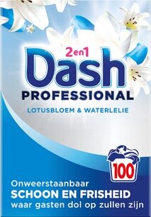 Dash Waspoeder Professioneel 2in1 Lotusbloem & Waterlelie 100 Wasbeurten
