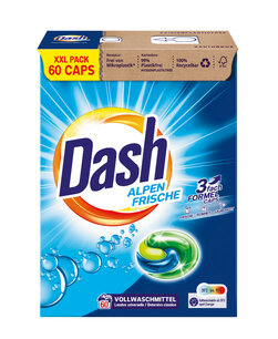 Dash Wasmiddelcapsules Alpenfris 60 Wasbeurten
