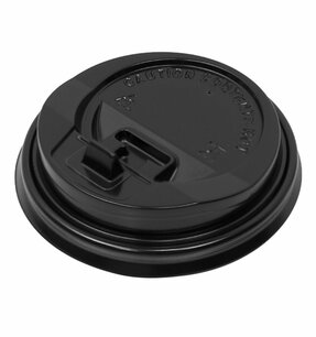 Deksel zwart voor Coffee To Go 8oz 90mm voor 350ml Bekers