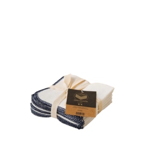 Vaatdoeken Blauw 6 Stuks 25x25cm 
