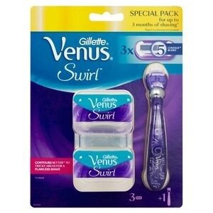 Gillette Venus Swirl Scheersysteem + 3 mesjes Gillette Venus Swirl Scheersysteem + 3 mesjes
