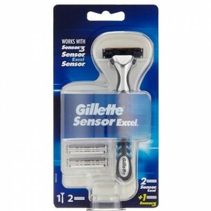 Gillette Sensor Excel Scheersysteem + 3 Scheermesje Gillette Sensor Excel Scheersysteem + 3 Scheermesje
